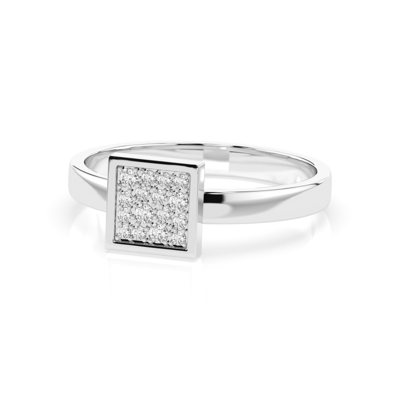Prsten Iluze s diamanty 101-10059-W-0.07 - Jubiler Sezam