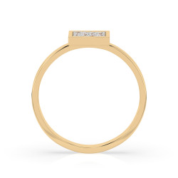 Zásnubní prsten Iluze s diamanty 101-10059-Y-0.07 | iSezam.cz
