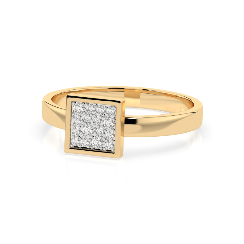 Zásnubní prsten Iluze s diamanty 101-10059-Y-0.07 | iSezam.cz