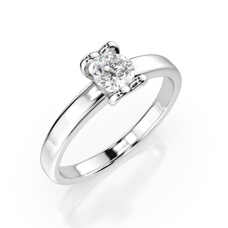 Zásnubní prsten Solitaire s diamantem 101-10013-W-0.3 | iSezam.cz