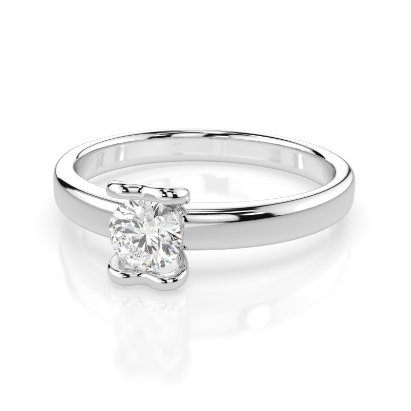 Zásnubní prsten Solitaire s diamantem 101-10013-W-0.3 | iSezam.cz