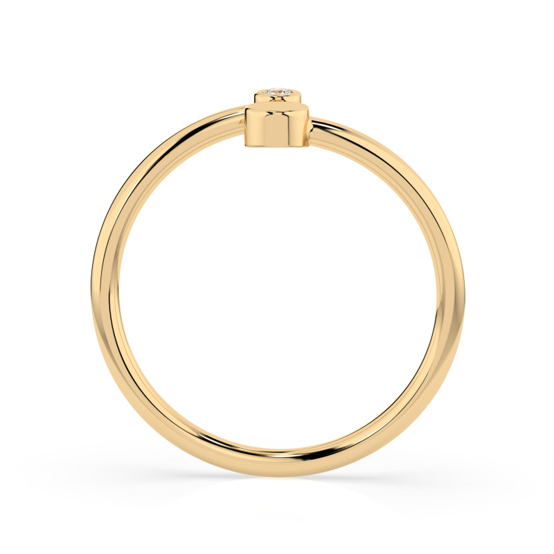 Minimalistický prsten s diamantem KB 101-10071-Y-0.02