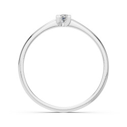 Zásnubní prsten s diamantem 101-10117-W-0.1 | iSezam.cz