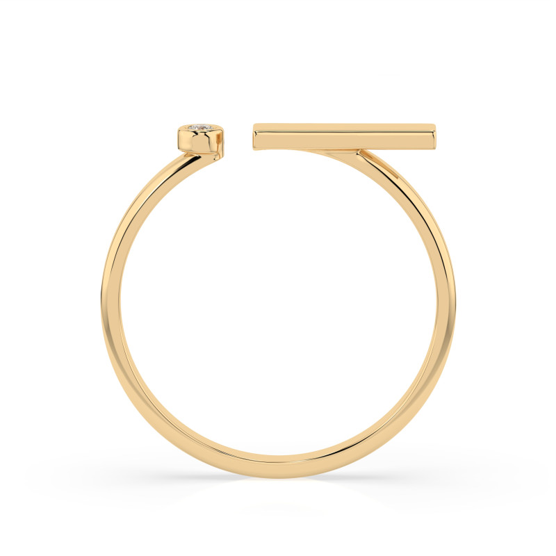 Minimalistický prsten s diamantem KB 101-10066-Y-0.02