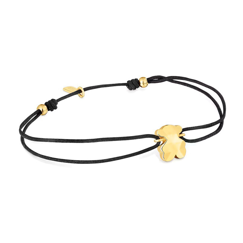 Náramek TOUS bicolor nylon s motivem medvídka Icon Metal