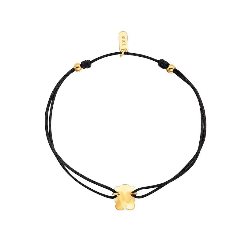 Náramek TOUS bicolor nylon s motivem medvídka Icon Metal