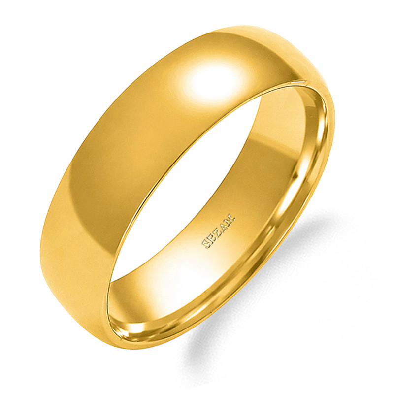 Elegantní zlatý snubní prsten 585 (14k) | iSezam.cz