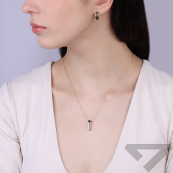 Zlaté náušnice s černými diamanty 0,15 ct | iSezam.cz
