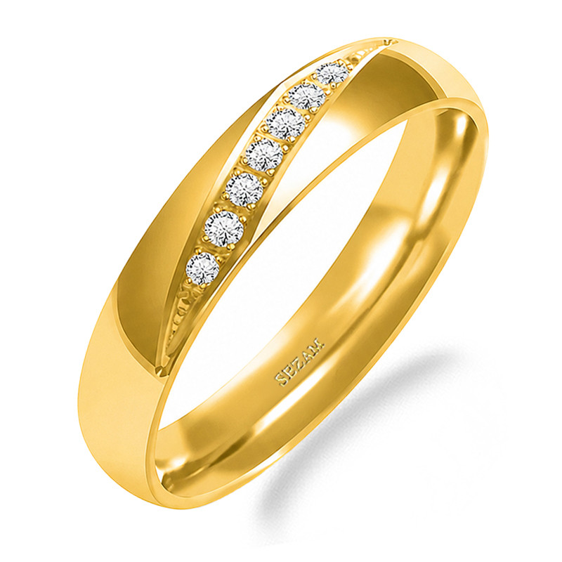 Snubní prsteny ze zlata 585 s diamanty | iSezam.cz