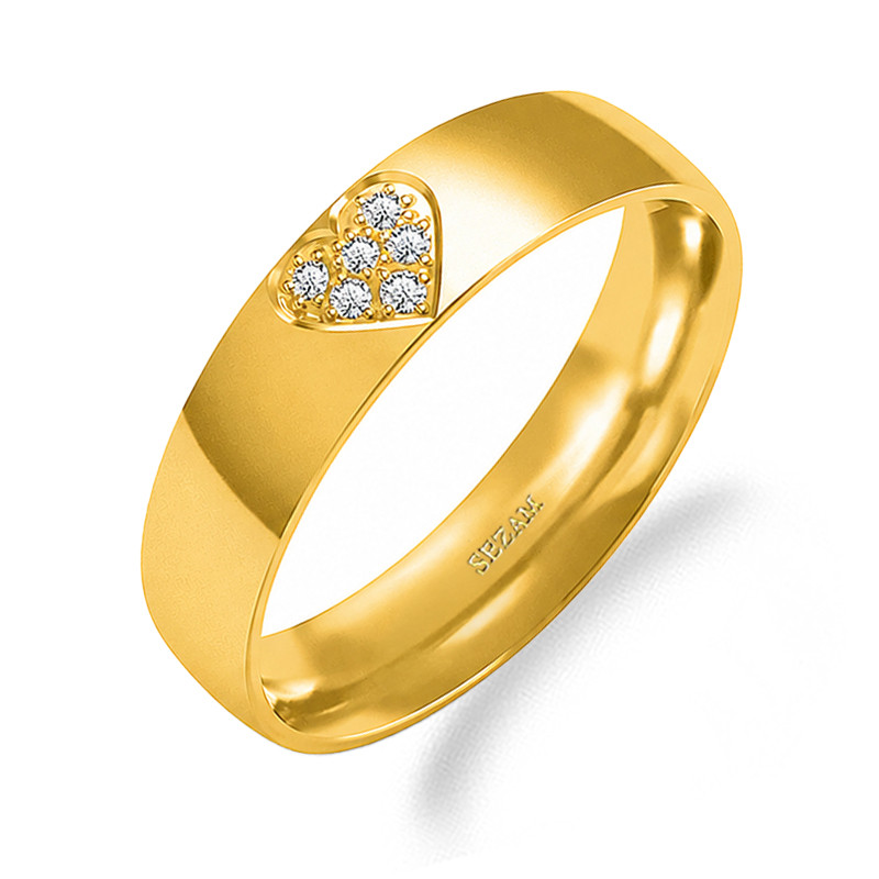 Snubní prsteny ze zlata 585 s diamanty | iSezam.cz
