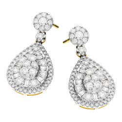 Zlaté náušnice s diamanty 2,08 ct | iSezam.cz