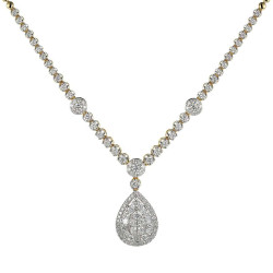 Luxusní zlatý choker s diamanty 3 ct | iSezam.cz