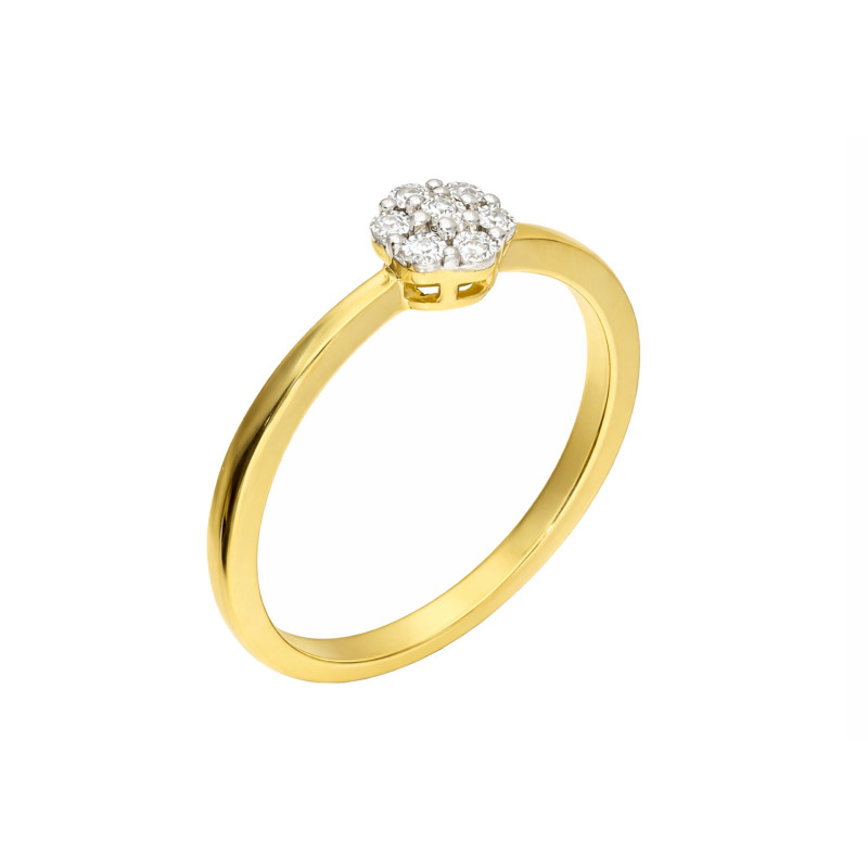 Zásnubní prsten s diamanty Amado 0,027 ct ze zlata ryzosti 585
