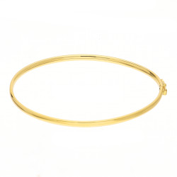 Objevte klasický a nadčasový zlatý náramek bangle ryzosti 585. Jeho minimalistický design a leštěný povrch z něj činí dokonalý d