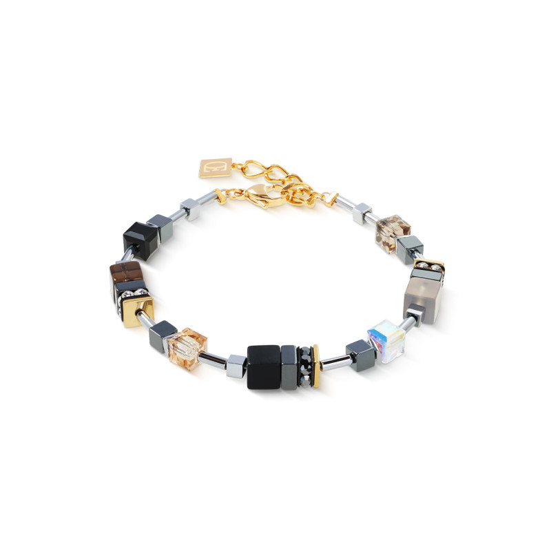 Bransoletka stalowa Coeur de Lion z kamieniami i kryształami Swarovski 3017301211