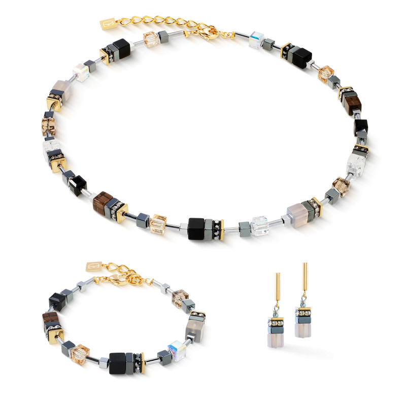 Kolczyki stalowe Coeur de Lion z kamieniami i kryształami Swarovski 3017211211