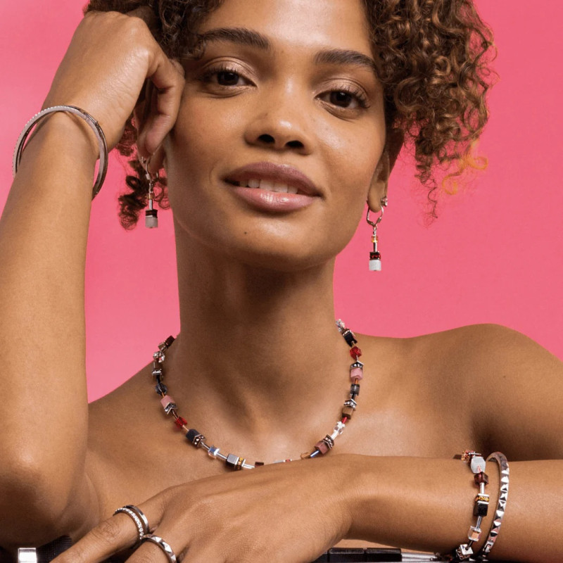 Naszyjnk stalowy Coeur de Lion Multicolour z kryształami Swarovski 2838101592