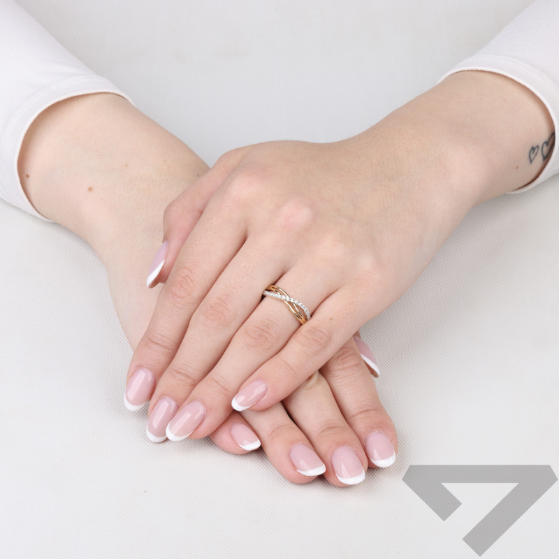 Pierścionek VENEZIA Magic z diamentami 0,06 ct, złoto 585