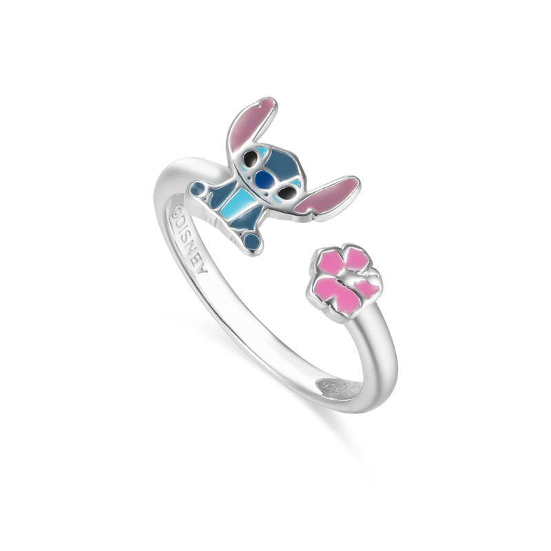 Pierścionek dla dziecka Disney Stitch z kolorową emalią, srebro 925