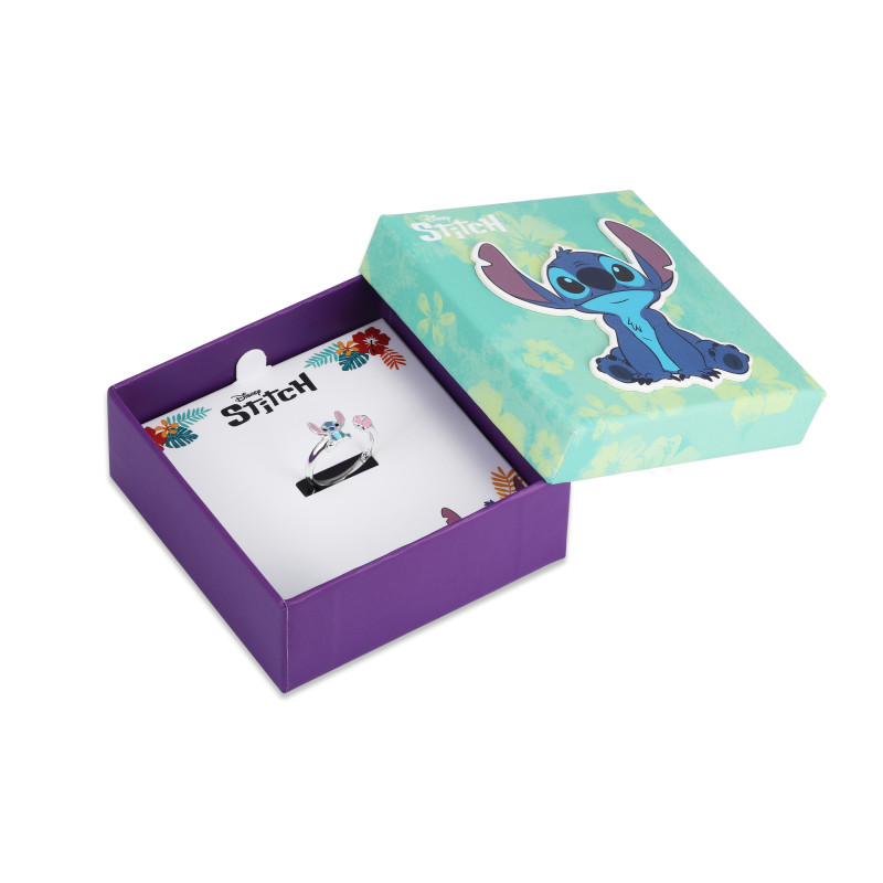 Pierścionek dla dziecka Disney Stitch z kolorową emalią, srebro 925