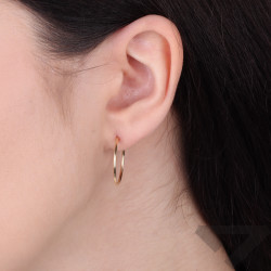 Zlaté náušnice kruhy 20mm ryzost 585 | iSezam.cz