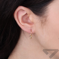 Zlaté náušnice kuličky 4mm ryzost 585 | iSezam.cz