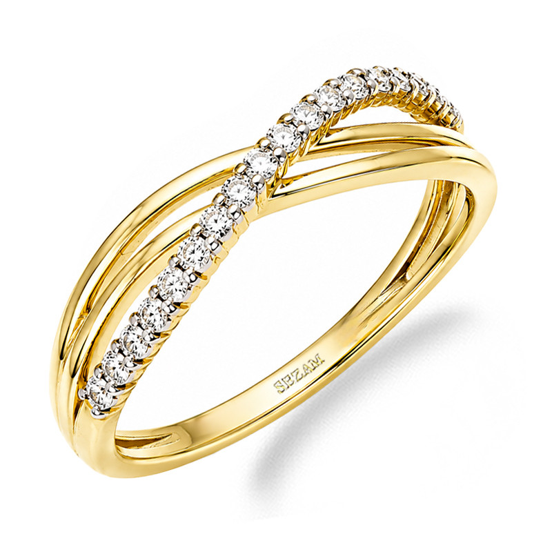 Pierścionek VENEZIA Magic z diamentami 0,06 ct, złoto 585