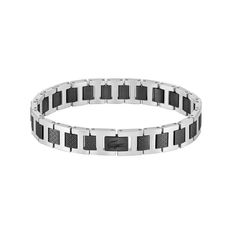 Bransoleta LACOSTE M JW 2040418 Stal