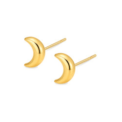 Zlaté náušnice půlměsíce ryzost 585 - iSezam.cz