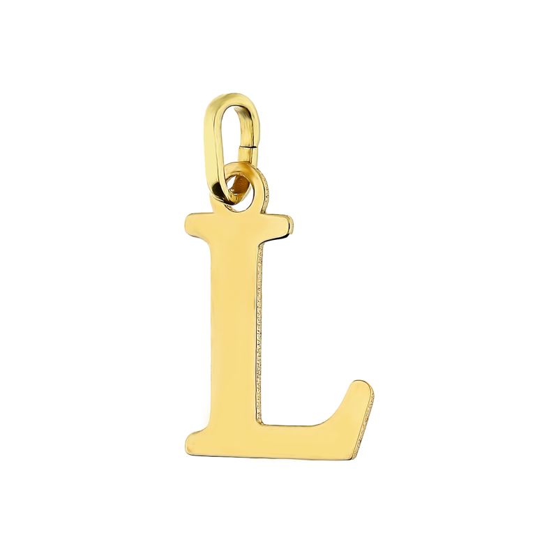 Literka złota L do zawieszenia DJ-Litera 12mm-L próba 585