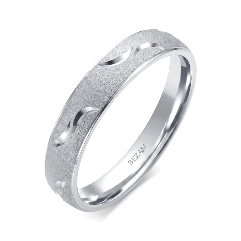 Snubní prsten zlatý personalizovaný ornamentální SEZ-ST-130