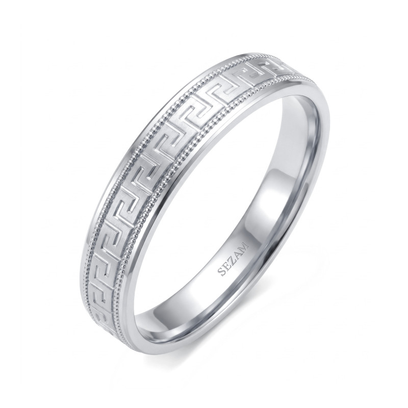 Snubní prsten zlatý personalizovaný ornamentální SEZ-ST-212