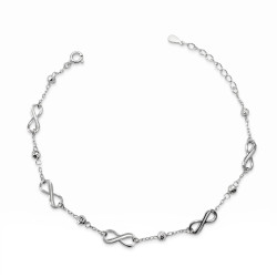 Stříbrný náramek infinity 925 dámský | iSezam.cz