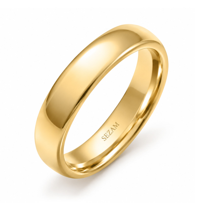 Elegantní zlatý snubní prsten 585 (14k) | iSezam.cz