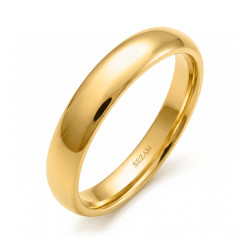 Objevte elegantní zlatý snubní prsten o šířce 4 mm od Jubiler Sezam. Ideální pro váš velký den, s možností gravírování. Vyrobeno