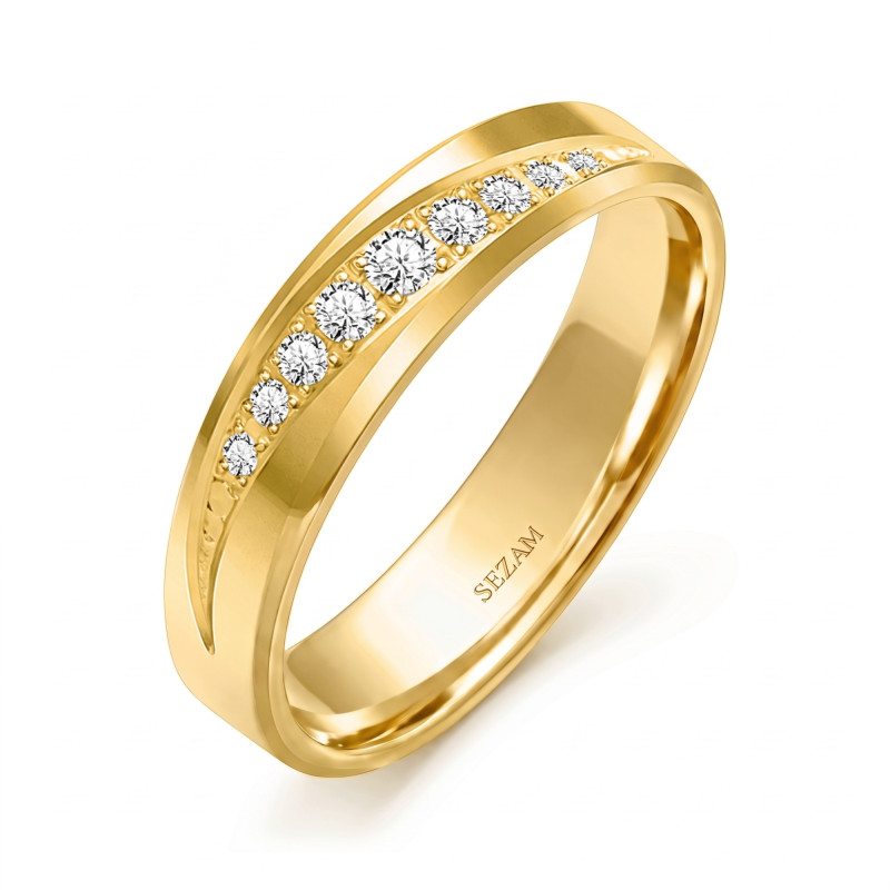 Snubní prsteny zlaté 585 s diamanty - Jubiler Sezam