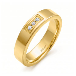 Snubní prsteny ze zlata 585 s diamanty | iSezam.cz