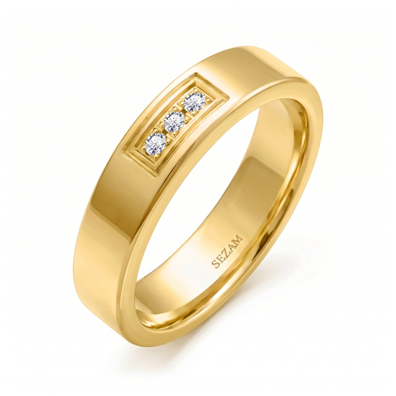Snubní prsteny ze zlata 585 s diamanty | iSezam.cz