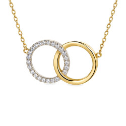 Zlatý náhrdelník s brilianty 0.07ct ryzost 585 | iSezam.cz