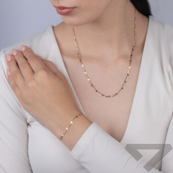 Zlatý náramek figaro 585 - elegantní | iSezam.cz