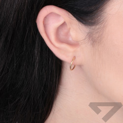 Zlaté náušnice kruhy 13mm, ryzost 585 | iSezam.cz