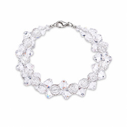 Stříbrný náramek Spark Bicone Swarovski r. 925 | iSezam.cz