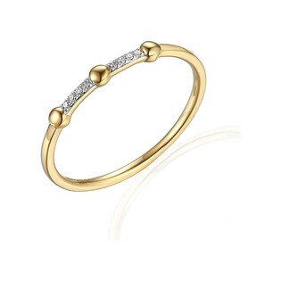Pierścionek RINGS-0,02ct pasek AW 60112 Y próba 585 Sezam - 2