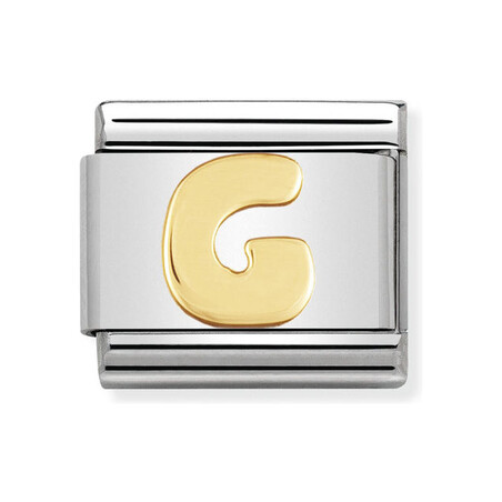 Element Nomination Literka G złoto 18K - JubilerSezam.pl