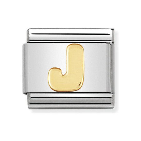 Element Nomination Literka J złoto 18k - JubilerSezam.pl