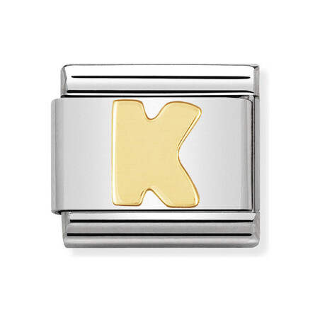 Element Nomination Literka K złoto 18K - JubilerSezam.pl