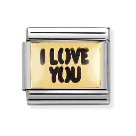 Element Nomination I Love You - złoto 750 - JubilerSezam.pl