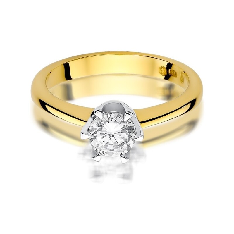 Zlatý prsten se zirkonem Royal č. BE W-220B zirkon ryzost 585