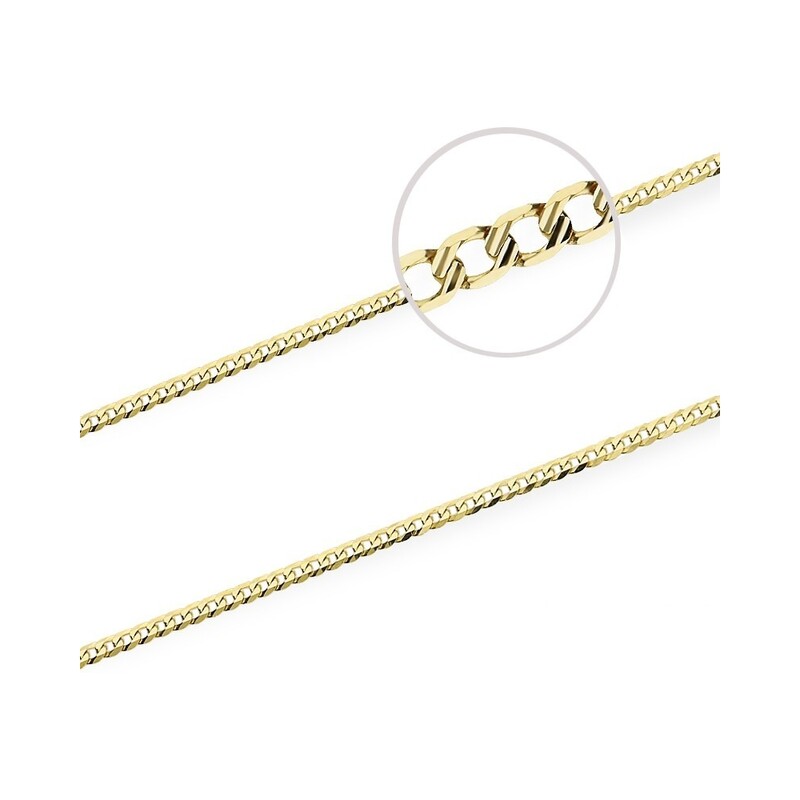 Zlatý řetízek pancer 3mm, ryzost 375 | iSezam.cz