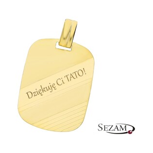 Zlatý přívěsek destička CB M-0635 (ryzost 333) | iSezam.cz